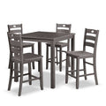 HOMES: Inside + Out 5pc Danca Transitional Square Counter Height Dining Set