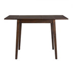 3 Piece Expandable Dining Set with 2 Upholstered Chairs, Wood Dining Table with Drop Leaf for Small Place