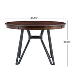 Christopher Knight Home Cassius 5 Piece Wood and Iron Dining Set