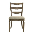 Christopher Knight Home Jimmy Vintage 47 Wood 5 Piece Round Dining Table Set with 4 Upholstered Chairs