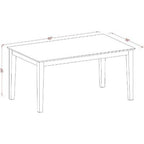 Vintage Dining Table and Chair Set - Modern Capri Dinette Set for Kitchen or Dining Room