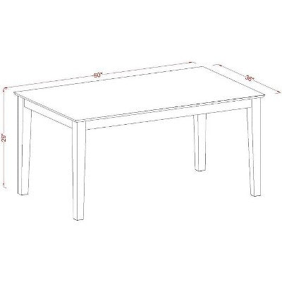 Vintage Dining Table and Chair Set - Modern Capri Dinette Set for Kitchen or Dining Room