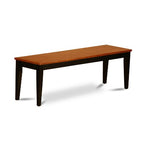 5 Piece Dinette Set - Dining Table with Leaf & 4 Chairs/Benches - Black Cherry Finish