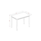 Counter Height Dining Set 5 Piece Table & Stools - Buttermilk Cherry Finish - Modern Farmhouse Style