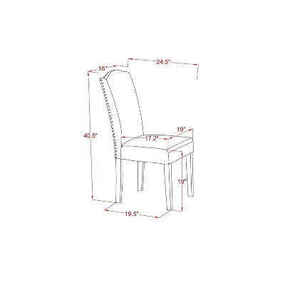 HomeStock 3-Piece Natural Brown Oak Finish Solid Wood Top Dining Table Set