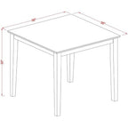 HomeStock Small Kitchen Table Set -Square Table And Kitchen Dining Chairs