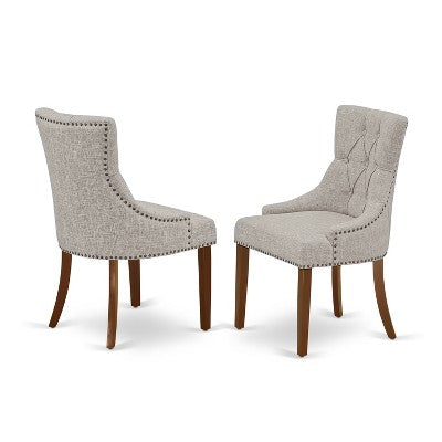 Round Dinette Set 42 Inch Table 2 Chairs Small Space Dining Mahogany Finish