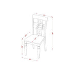 Round Dinette Set - 5 Piece Kitchen Table & Chair Set - Southwestern Style - Black Cherry Finish