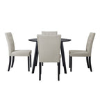 ChaletPosh 5 Pieces Dining Set with Linen Cover Dining Chair