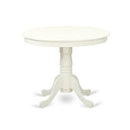HomeStock Linen White Round Kitchen Dining Table Set