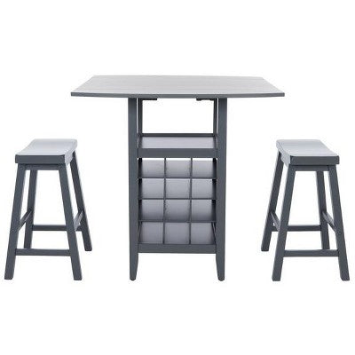 Casey 3 Piece Drop Leaf Pub Set - AMH8504 - Safavieh Couture