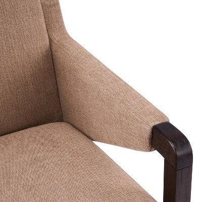 Christopher Knight Home Lindiwe Modern 7 Piece Rubberwood Linen Upholstered Dining Set with Rectangular Table