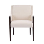 Christopher Knight Home Harish Modern 7 Piece Rubberwood Linen Upholstered Dining Set with Rectangular Table