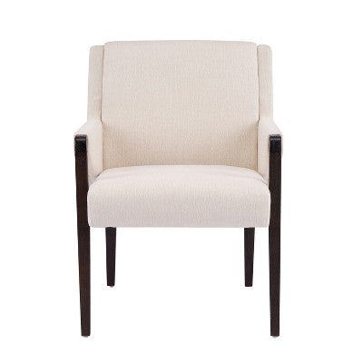 Christopher Knight Home Harish Modern 7 Piece Rubberwood Linen Upholstered Dining Set with Rectangular Table