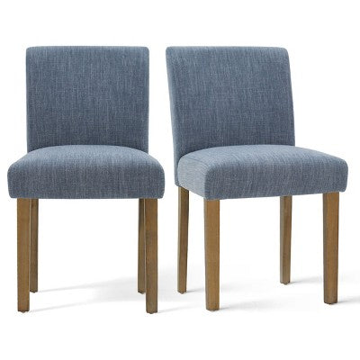 Expandable Dining Table Set for 8, Rectangular Table with Removable Leaves and Armless Linen Chairs, Featuring Solid Wood Legs-Panipeachy
