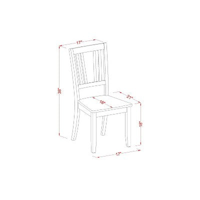 Retro Dining Set 5 Piece - Hardwood Table & Chairs - Floral Design - Elegant Kitchen Dining Room Set