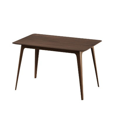 Small Space Dining Set for 4, 5 Pieces Rectangular Solid Wood Table Set with 4 Upholstered Chairs for Kitchen, Mint,Walnut