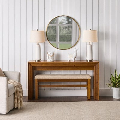 GDFStudio Emily Modern 2 Piece Bar Table Set with Fabric Upholstered Bar Stool