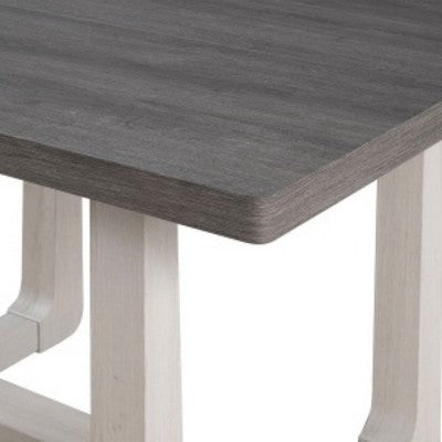 GDFStudio Carter Transitional 5-Piece Wood Dining Table Set with Upholstered Chairs
