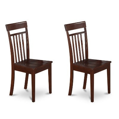 Cottage Dining Set - 3 Piece Kitchen Table & Chairs - Small Square Table with Elegant Design
