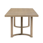 Christopher Knight Home Harish Modern 7 Piece Rubberwood Linen Upholstered Dining Set with Rectangular Table