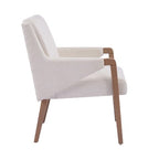 Christopher Knight Home Harish Modern 7 Piece Rubberwood Linen Upholstered Dining Set with Rectangular Table