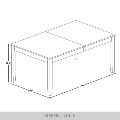 ChaletPosh 7 Pieces Dining Set with Linen Cover Dining Chair