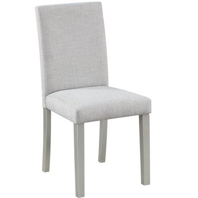 GDFStudio Galen Farmhouse 5-Piece Dining Set with Wooden Rectangular Table and 4 Upholstered Chairs