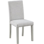 GDFStudio Galen Farmhouse 5-Piece Dining Set with Wooden Rectangular Table and 4 Upholstered Chairs