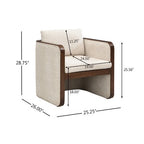 Christopher Knight Home Yao Modern 7 Piece Dining Set with Rectangular Table and 6 Rubberwood Upholstered Chairs