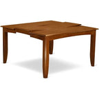 HomeStock 9 Piece Kitchen Table And Chairs Set Saddle Brown Traditional Style