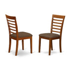 Portland Oval Dining Set Saddle Brown Table With Chairs