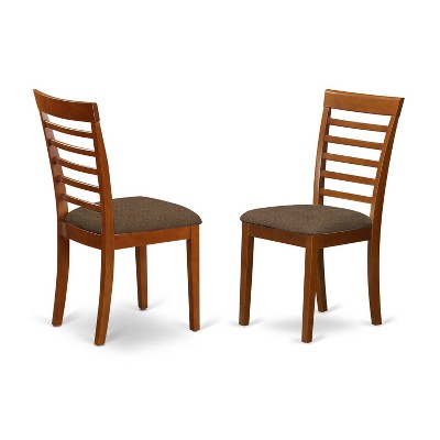 Portland Oval Dining Set Saddle Brown Table With Chairs