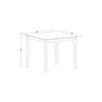Counter Height Dining Set - Modern Pub Table & Chairs - Square High Table for Kitchens & Dinettes