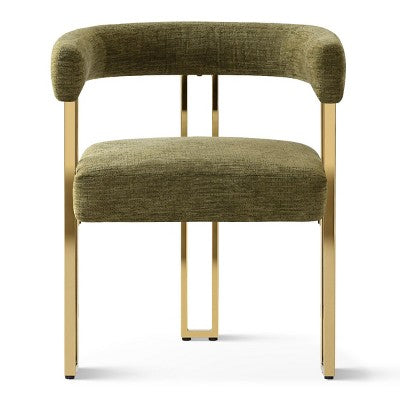 Expandable Round to Oval Dining Table Set with 4 Velvet Armchairs, Modern Pedestal Design, Seats Up to 8 People-Panipeachy