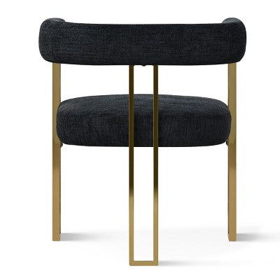 3-in-1 Oval Extendable Dining Table Set with Chenille Upholstered Chairs Featuring Gold Metal Legs, Versatile Dining Furniture-Panipeachy