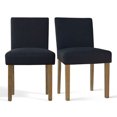 Expandable Dining Table Set for 8, Rectangular Table with Removable Leaves and Armless Linen Chairs, Featuring Solid Wood Legs-Panipeachy