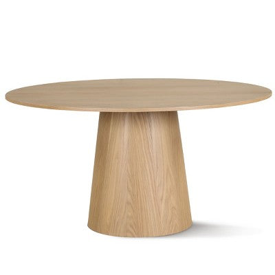 Round Dining Table Set For 6, Upholstered Barrel Dining Chairs With Castors, Linen Blend Fabric, Curved Back Support - Panipeachy