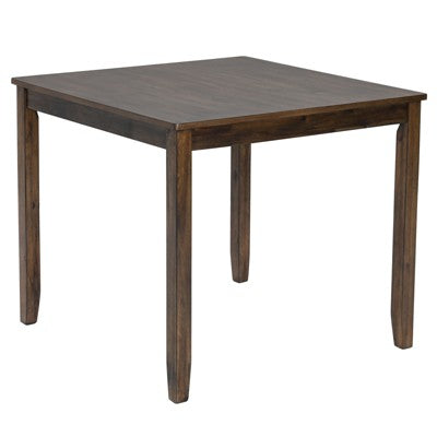 GDFStudio Andrea Modern Wood and Fabric 5 Piece Dining Set with Cross-Back