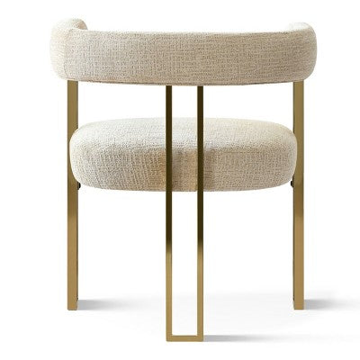 47-83 Extendable Dining Table Set for 4, Natural Wood-Tone Table and 4 Chenille Chairs with Metal Legs, Ideal for Kitchen-Panipeachy