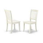Rectangular Dining Set 5 Piece - 60 Inch Table & 4 Chairs - Modern Farmhouse Style