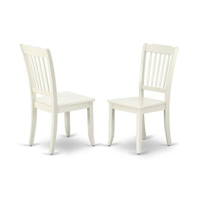 Rectangular Dining Set 5 Piece - 60 Inch Table & 4 Chairs - Modern Farmhouse Style