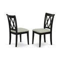 3-Piece Black and Cherry Finish Solid Wood Top - Dining Room Set - Seats 4