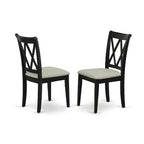 3-Piece Black and Cherry Finish Solid Wood Top - Dining Room Set - Seats 4