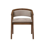 Christopher Knight Home Simon 5 Piece Mid-Century Modern Rubberwood Dining Set with Boucle Upholstered Chairs