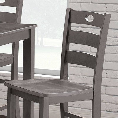 HOMES: Inside + Out 5pc Danca Transitional Square Counter Height Dining Set