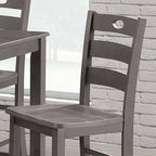 HOMES: Inside + Out 5pc Danca Transitional Square Counter Height Dining Set