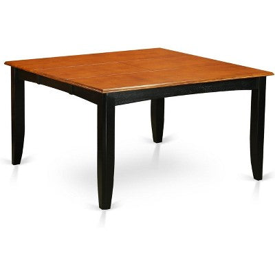 HomeStock 9 Piece Dining Room Table Set Black Cherry Square Table with Butterfly Leaf