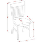 HomeStock Small Kitchen Table Set -Square Table And Kitchen Dining Chairs