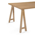 GDFStudio Alexis Mid Century Modern 7 Piece Fabric and Upholstered Rubberwood Dining Set